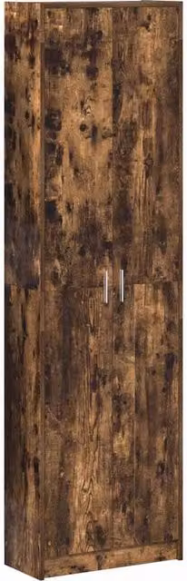 Mobile moderno HELLOSHOP26 in legno composito effetto rovere color marrone L: 55 cm, P: 25 cm, H: 189 cm