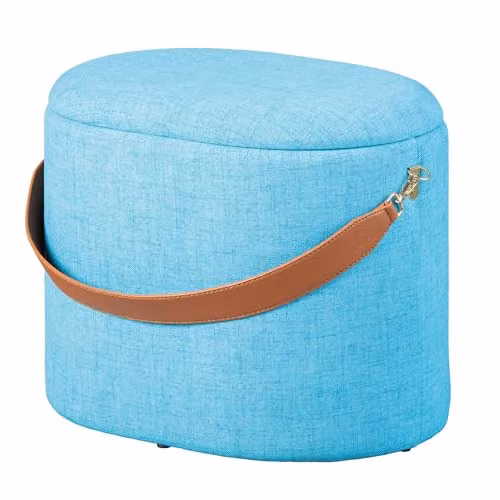 Dilia Pouf contenitore Azzurro