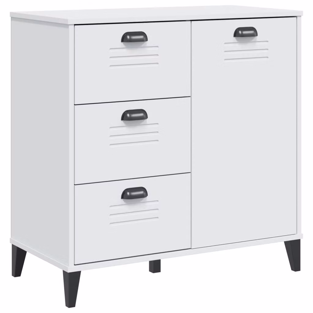 Credenza VIKEN Bianca 80x40x80 cm in Legno Multistrato