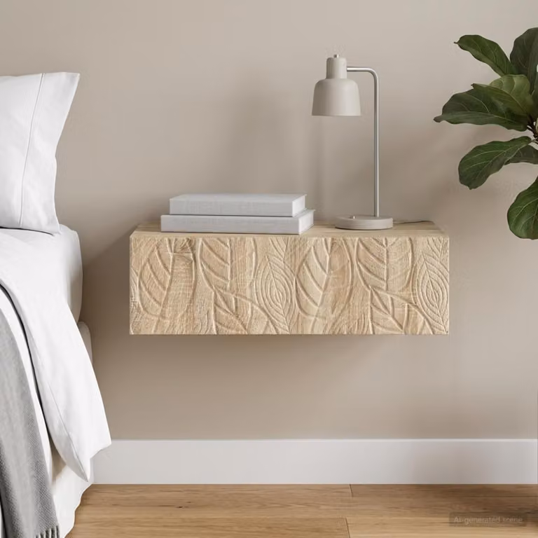 Tavolino da parete laterale vidaXL in Rovere Sonoma, moderno, L 87,5 cm x P 34,5 cm x H 17 cm
