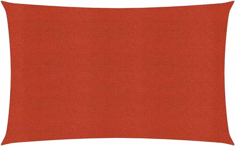 The Living Store Tenda da sole 160 g/m² Rosso 4x7 m HDPE