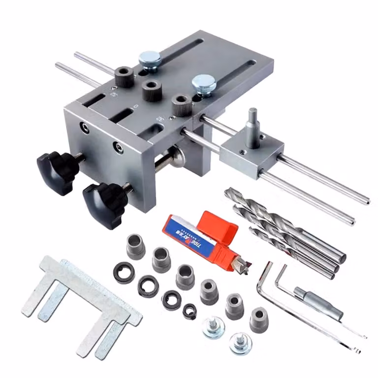 Dima di foratura per tasselli in legno, strumento versatile 3 in 1, facile da usare, struttura resistente