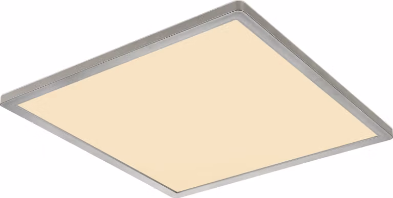 Globo Lighting plafoniera in plastica nichel opaco, LED