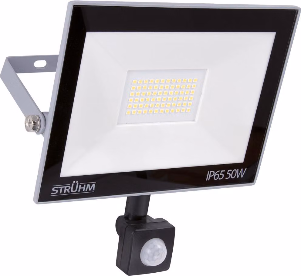Faretto LED con sensore di movimento KROMA 50W GRIGIO 6500K 4000lm IP65 IDEUS 7079