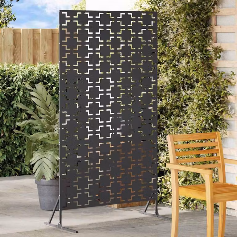 Maison Exclusive - Schermatura 100 x 50 x 180 cm in acciaio nero