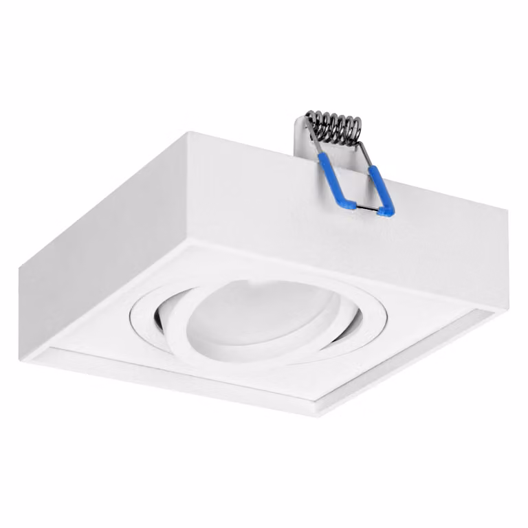 Telaio di montaggio in alluminio Spot GU10 BLOCK - angolare bianco