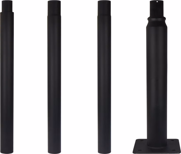 LED line PRIME Lampione regolabile in altezza 2 m 3 m 4 m per illuminazione di parchi, strade e industrie, colore nero
