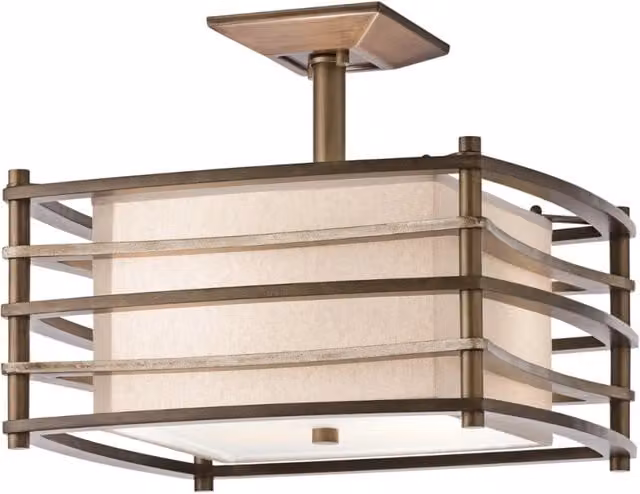 Plafoniera Moxie bronzo caldo 2xE27 100W Kichler IP20