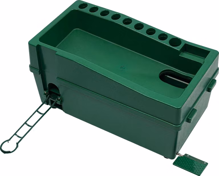 Macchina per tee da golf, capacità 100 palline, modello da terra, verde
