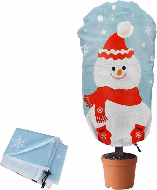 Copertura invernale per giardino resistente alle radici, con cinghie, 80 x 100 cm, impermeabile e resistente