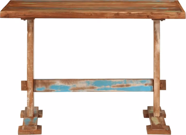 Tavolo da Pranzo 110x55x78 cm in Legno Massello di Recupero