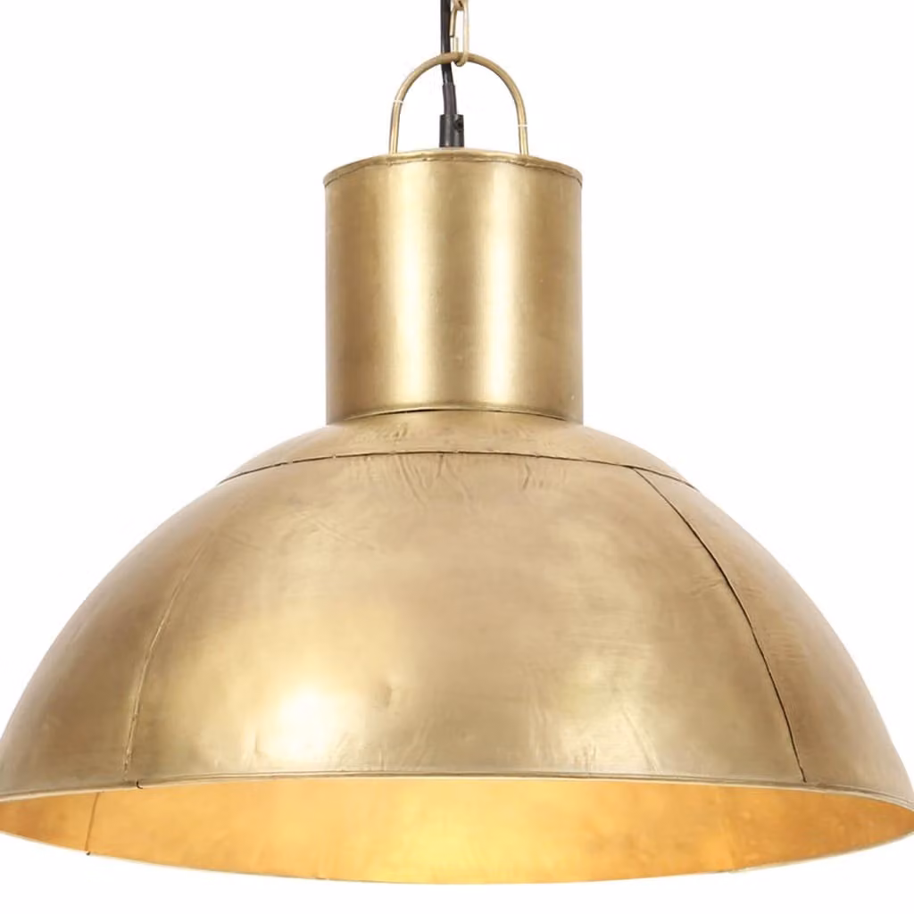 The Living Store Lampada a sospensione 25 W Ottone Rotonda 48 cm E27