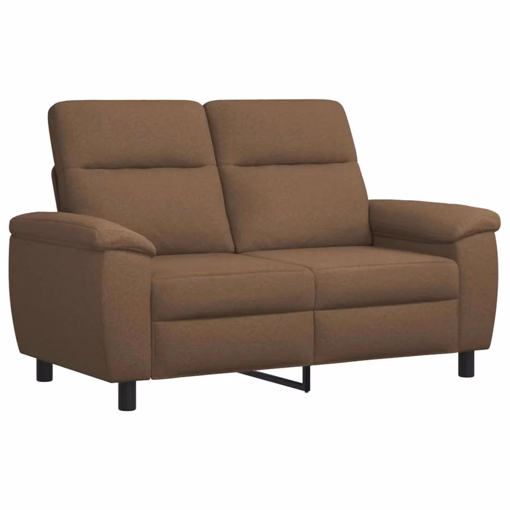 Divano moderno vidaXL in tessuto marrone con struttura in metallo L: 158 cm, P: 90 cm, H: 95 cm – 2