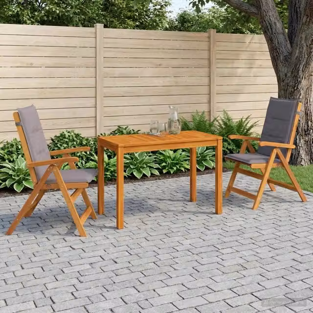 Garden Dining Set Naturale Legno di Acacia Massello 3434603