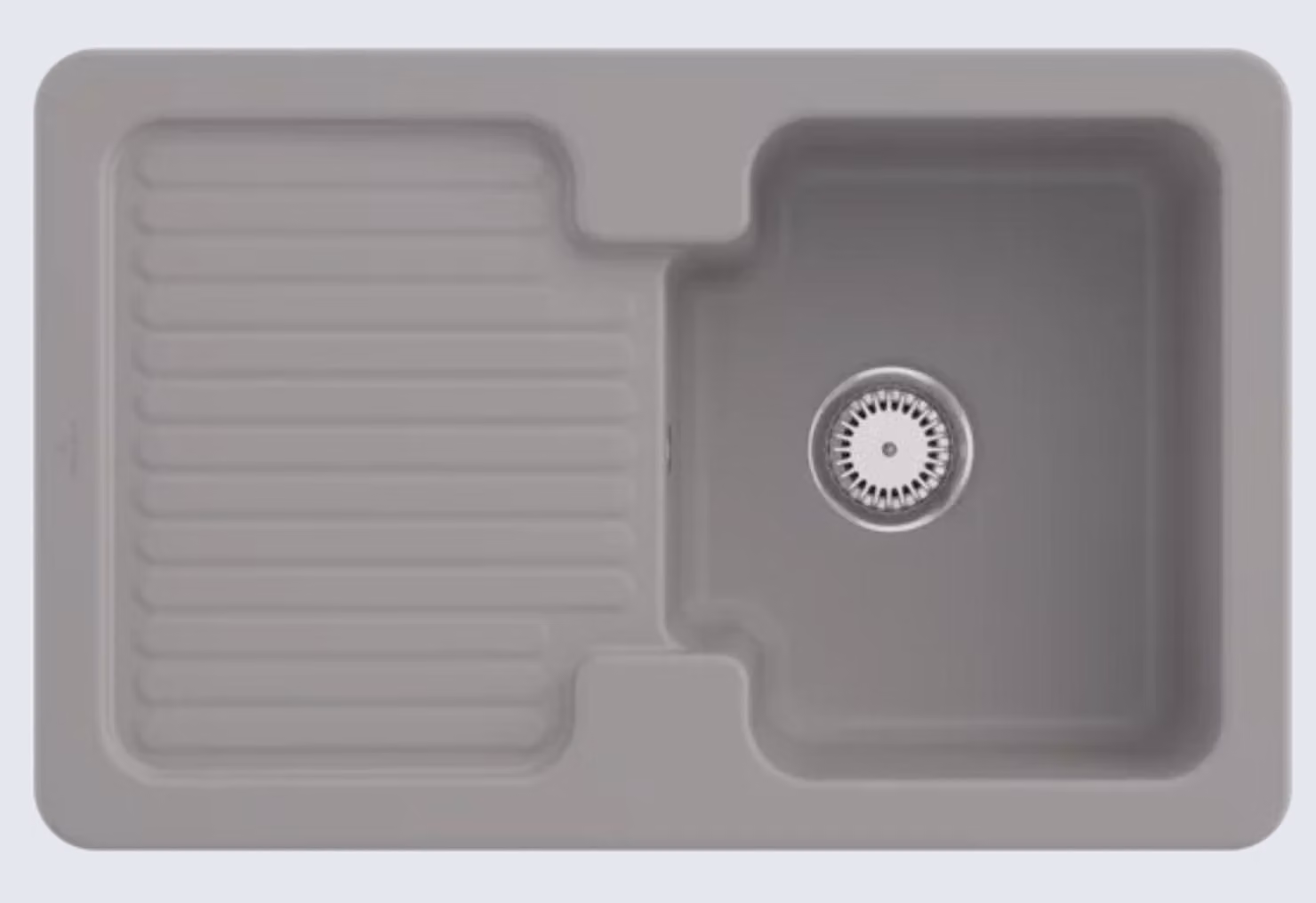 Lavello Villeroy&Boch, lavello da cucina Condor 45 Fossil 800x510 mm, larghezza del mobile sottolavello 45 cm