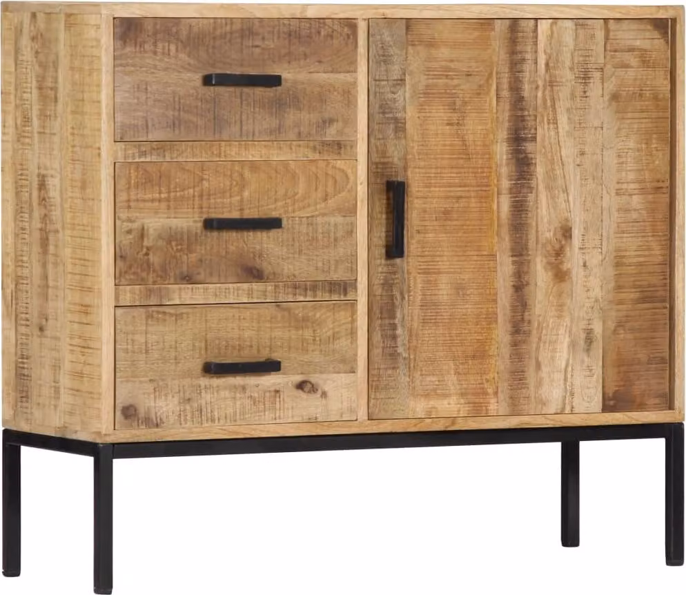 vidaXL Credenza 88 x 30 x 71 cm in legno massiccio di mango