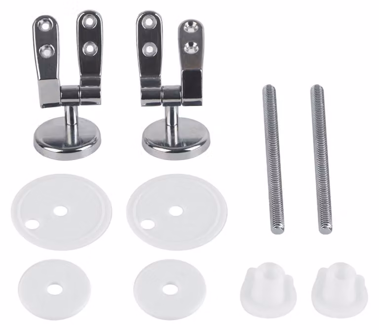Cerniera di ricambio per sedile WC, cromata, con rubinetteria, set da bagno per hotel