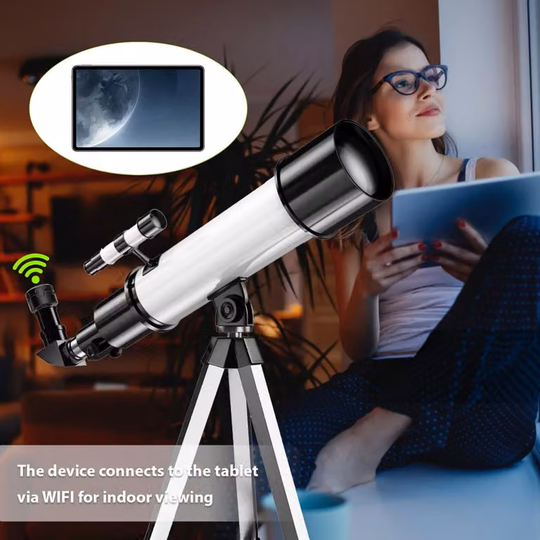 Oculare digitale wireless WiFi per fotocamera telescopica, registrazione video 4K, registrazione foto, batteria ricaricabile integrata, elettronico, 1,25 pollici