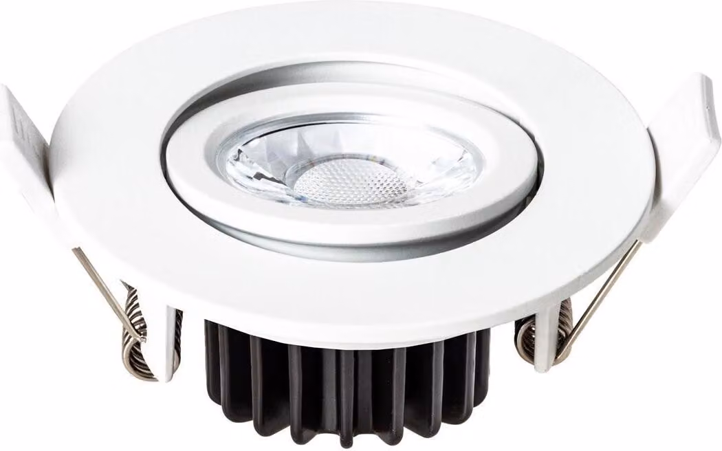 Faretto LED da incasso a soffitto LB22 EDOS piatto orientabile bianco 520lm 3000K 7008115