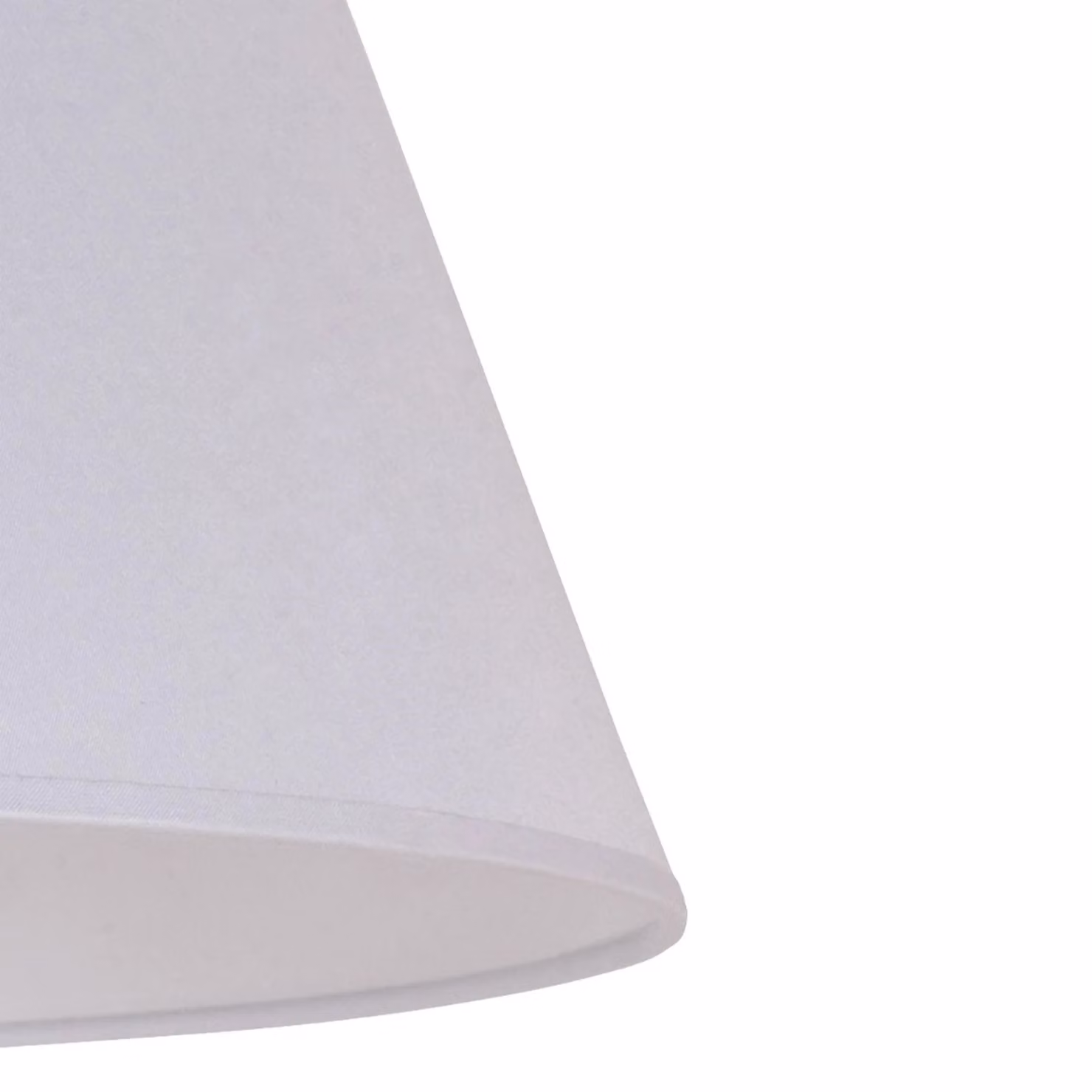 Paralume Sofia Altezza 25 cm, bianco Duolla, Bianco / Opale, Tessuto / Stoffa / Seta