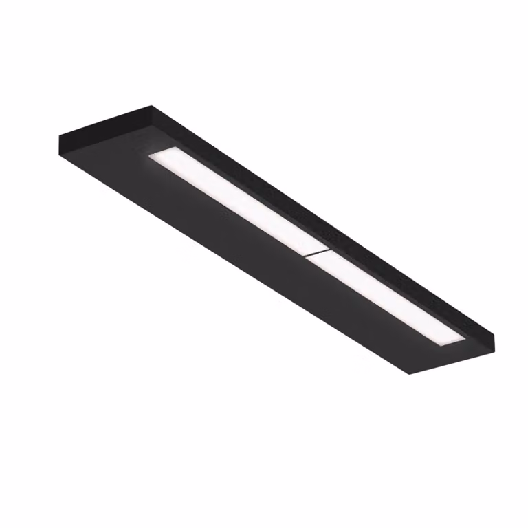 Decor Walther Applique da parete Slim 60 N, Nero, Bagno, Alluminio, Moderno, Applique