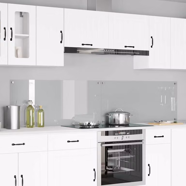 Set di 2 schienali da cucina vidaXL trasparenti, L 50 cm x H 110 cm