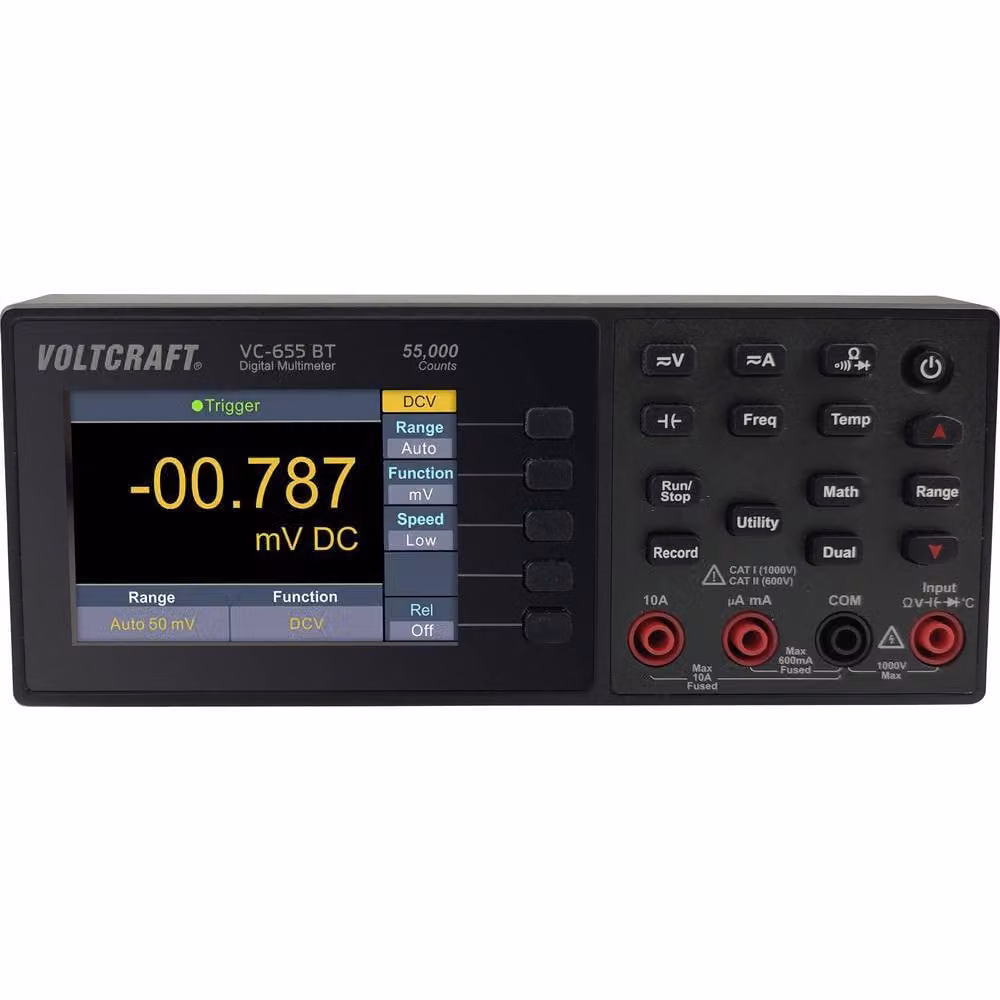 VOLTCRAFT VC-655 BT Multimetro da banco digitale CAT I 1000 V, CAT II 600 V Display (conteggi): 55000 (VC-11785300)