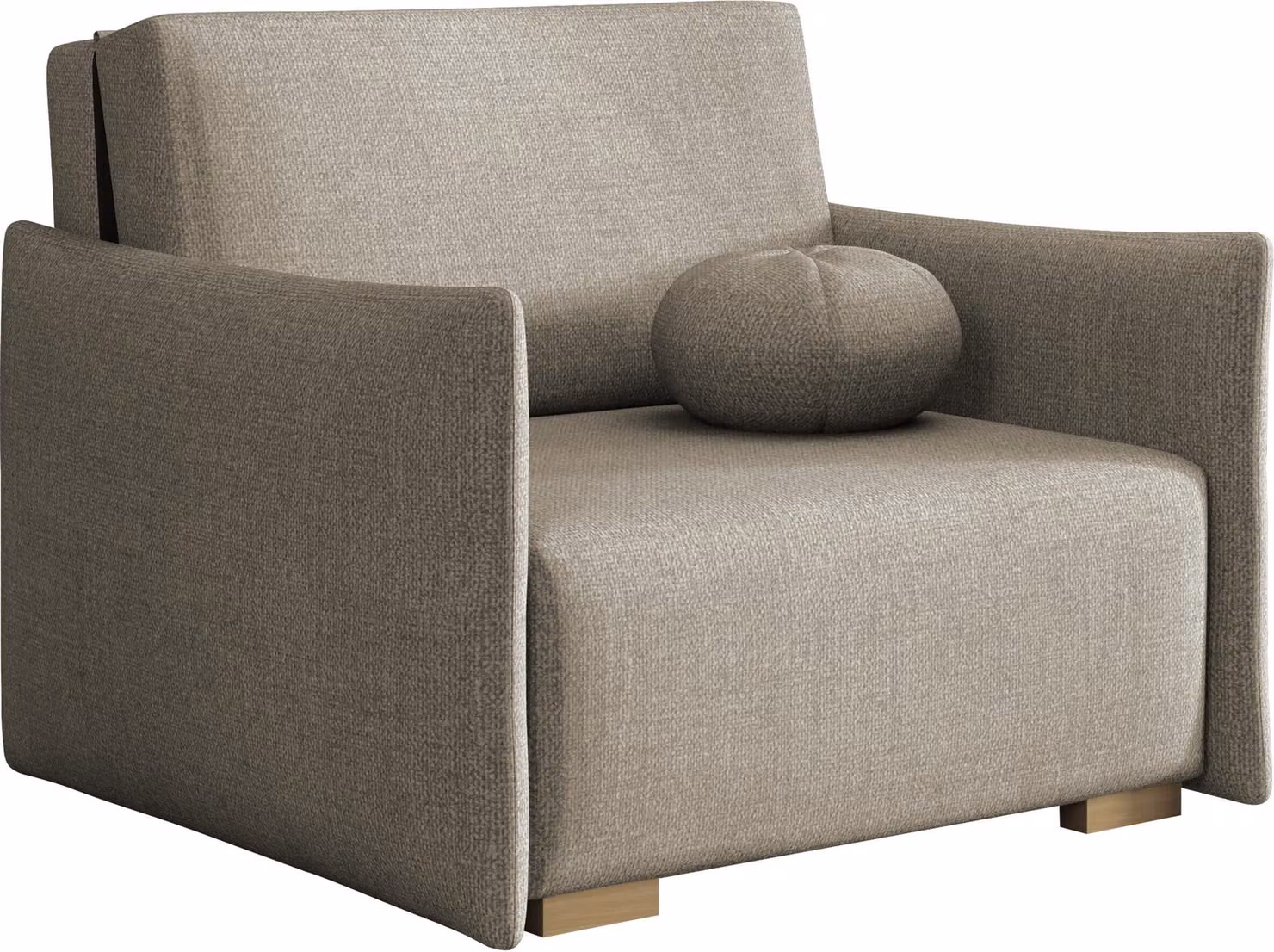 MIRJAN24 Divano Viva Glov I, divano letto con contenitore e funzione letto, piedini in legno, cuscini inclusi (colore: Soul 03)