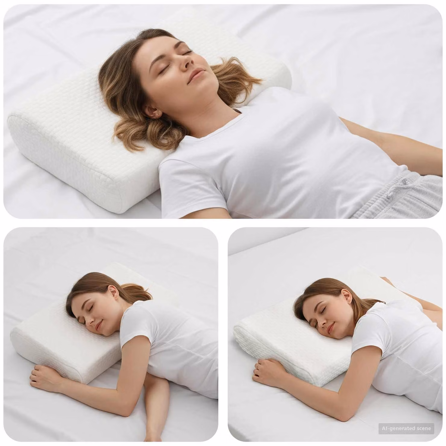 vidaXL Cuscino da Letto in Memory Foam Bianco, Medio, L 80 x P 40 x H 12,5 cm