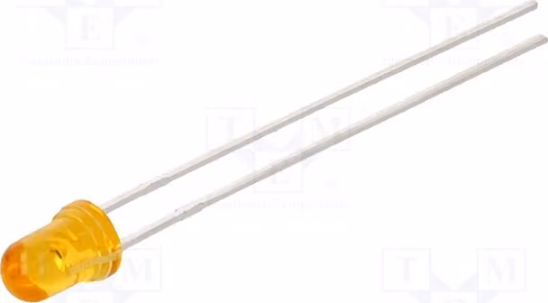 5 LED arancioni, 65÷180 mcd, 3 mm, 45°, modello LTL1CHJFTNN, diodi LED a montaggio superficiale (SMD), 3 mm