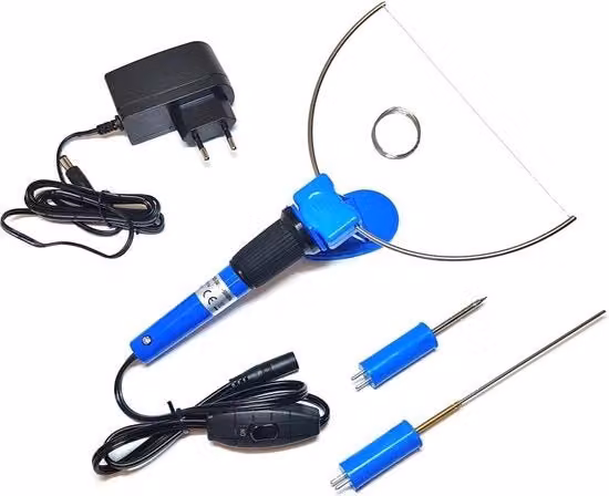 Set di taglio elettrico con filo caldo per artigianato creativo, colore blu