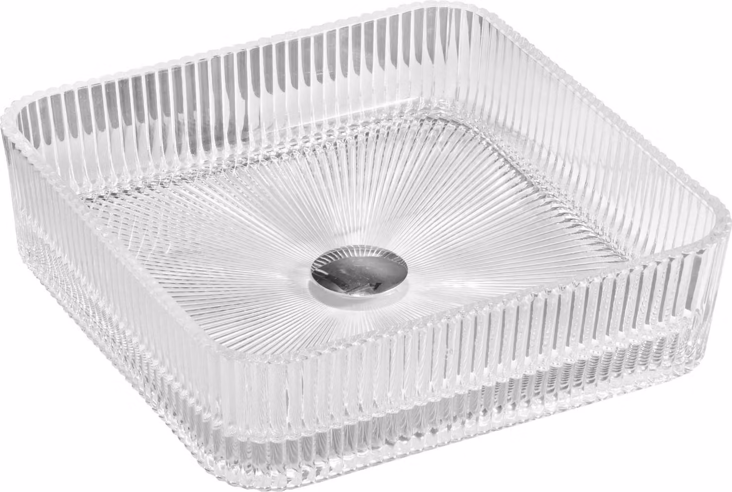 Mexen Nira lavabo da appoggio in vetro 39 x 39 cm, trasparente - 24203900