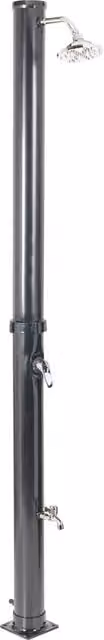 Set doccia solare da esterno BELIANI in PVC nero con funzione pioggia per giardino moderno – 1