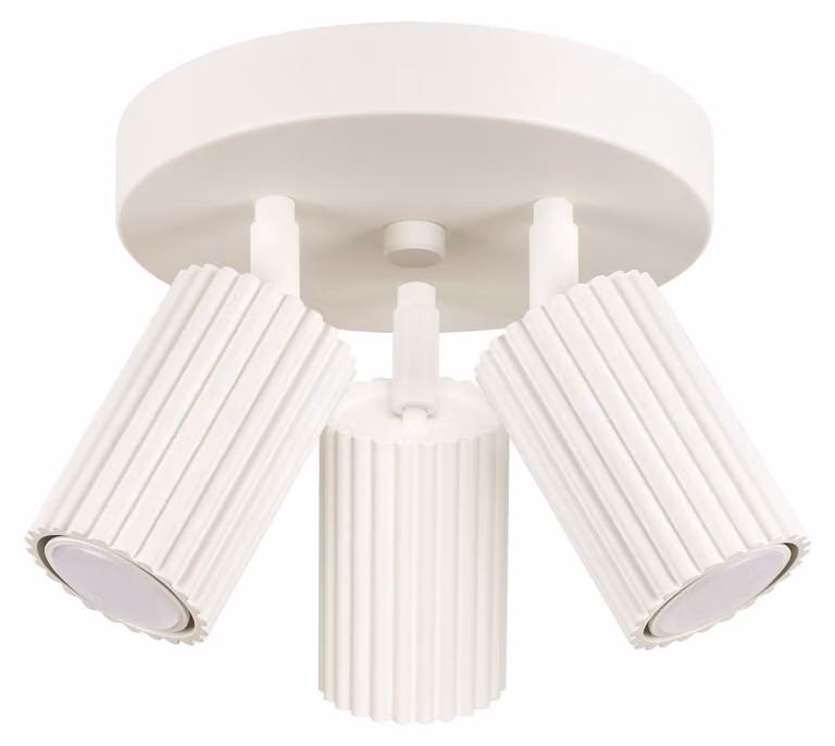 Lampada da soffitto KARBON 3P beige 3xGU10 10W alluminio 18x19.5x19.5cm Sollux Lighting
