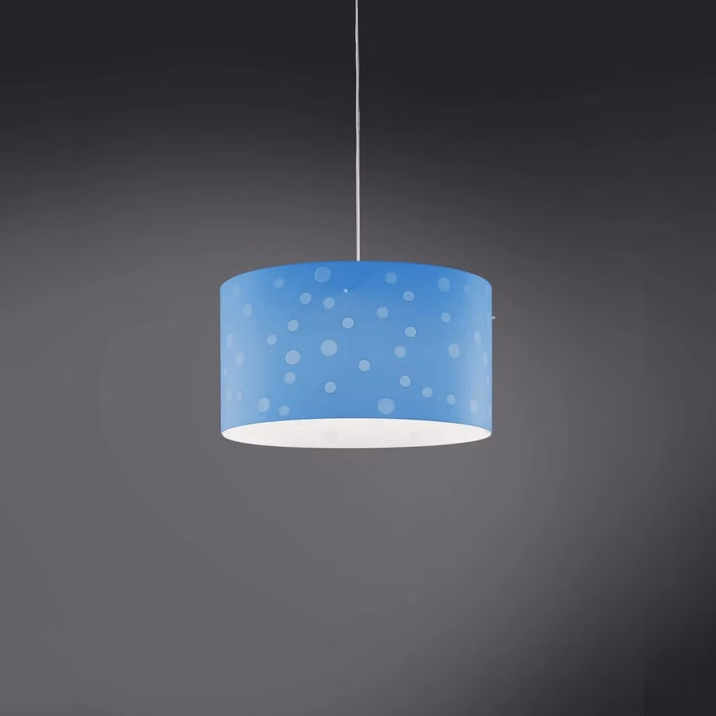 Lampadario Moderno Sospeso Polilux Linea Zero Blu Pastello con 5 Luci E27 – 2