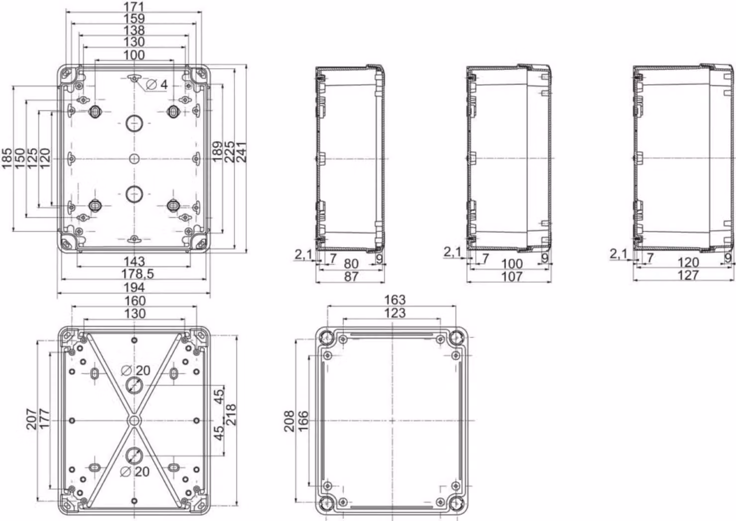 Cabina industriale Schneider Electric NSYTBS24198