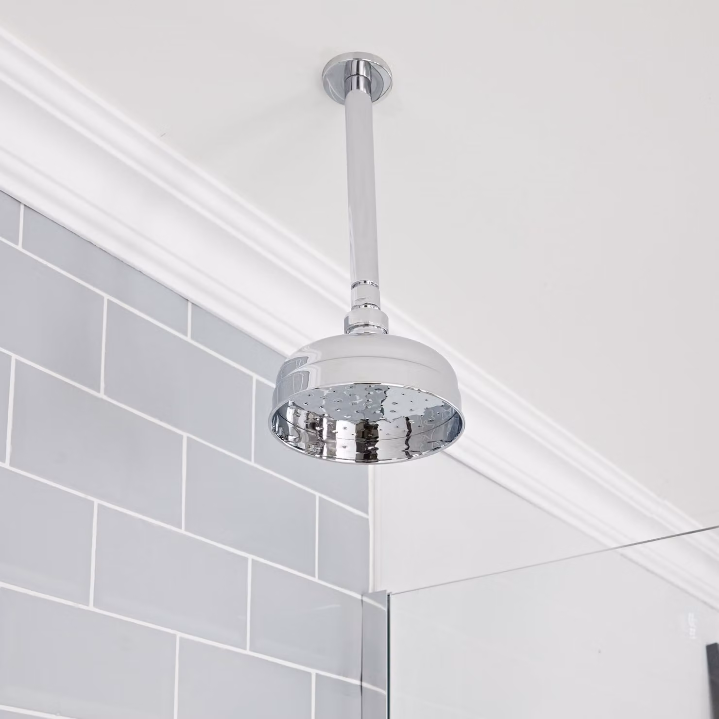 Soffione Doccia Tradizionale a Soffitto da Ø150mm - Cromo - Elizabeth