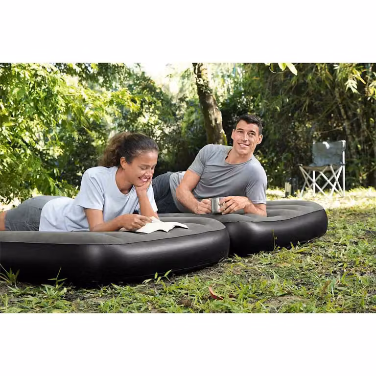 Letto ad aria Bestway per adulti, nero e grigio, L: 188 cm, P: 99 cm, H: 25 cm