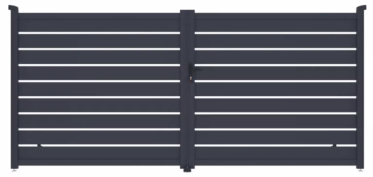 Portone G21 Reno 392x176 cm a doppia anta, antracite