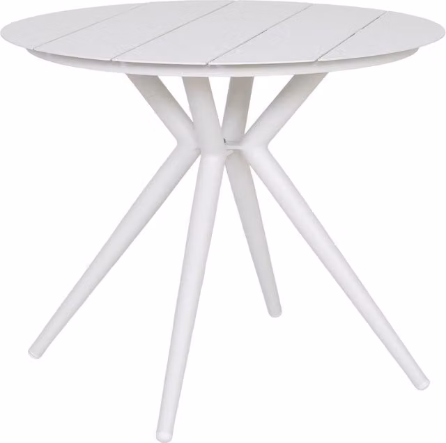 Tavolo in alluminio bianco 90x75 cm