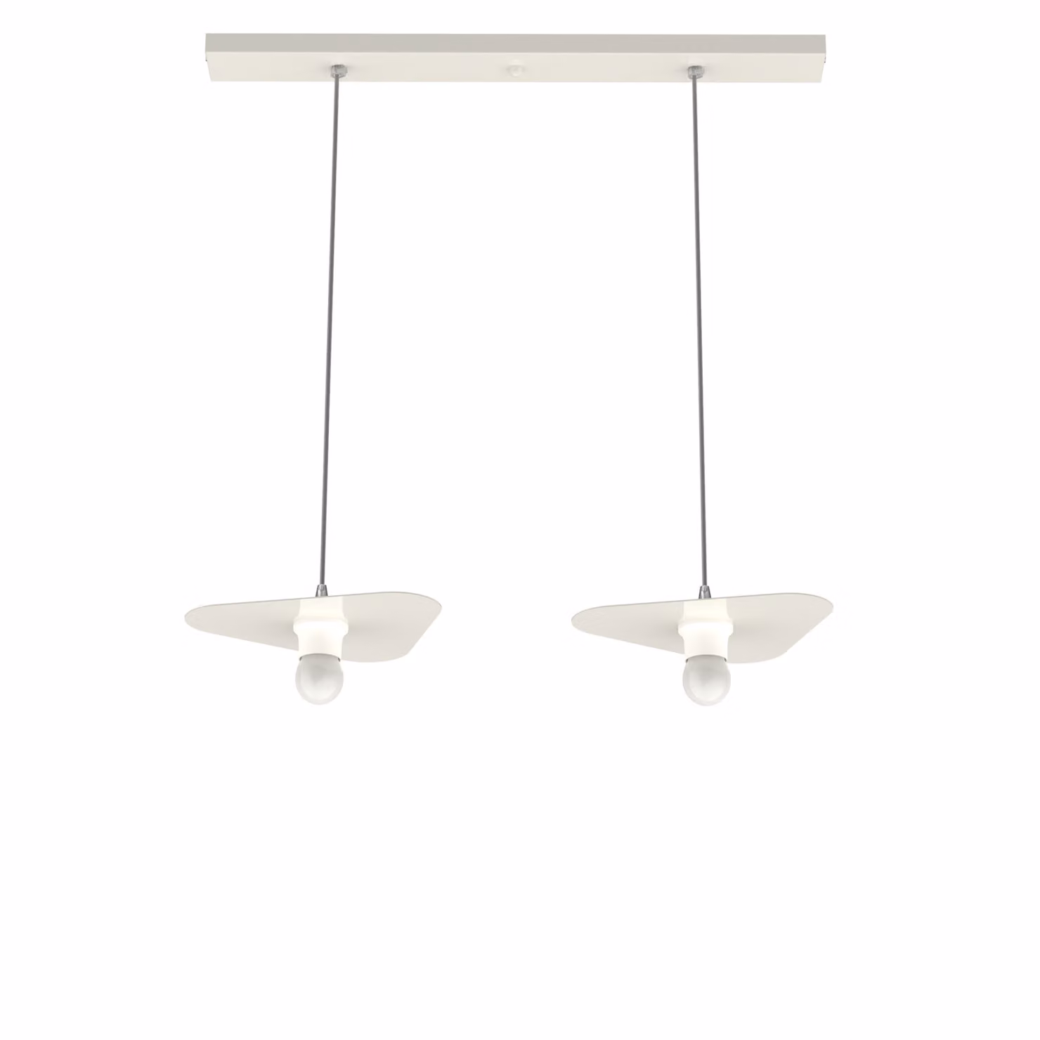 Lampada A Sospensione Cloud Lineare A 2 Luci, Monocolore Lucida