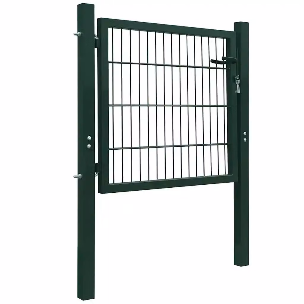 Cancello singolo a battente in acciaio verde CFW9251867 L: 100 cm, H: 100 cm – 2