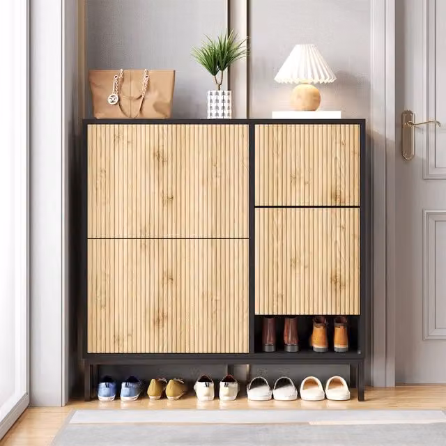 Scarpiera con Panca Portascarpe ¨C MINIMAL ¨C 3 Ante, Ripiani, Ingresso