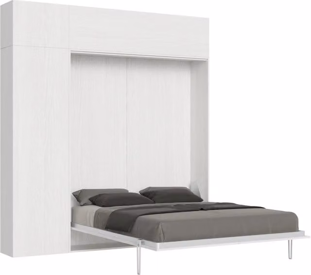 Letto Matrimoniale a Scomparsa Salvaspazio Kentaro GIORDANOSHOP Bianco – 1