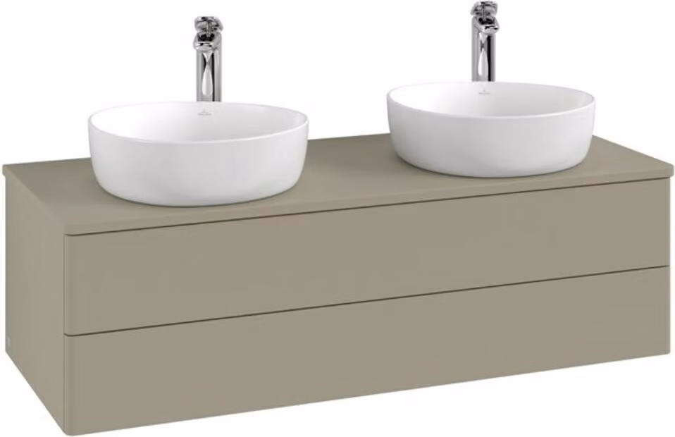 V&B Mobiletto senza struttura frontale, con illuminazione Antao 120x36x50cm, HL, WBP Lac, md bl. m Lac
