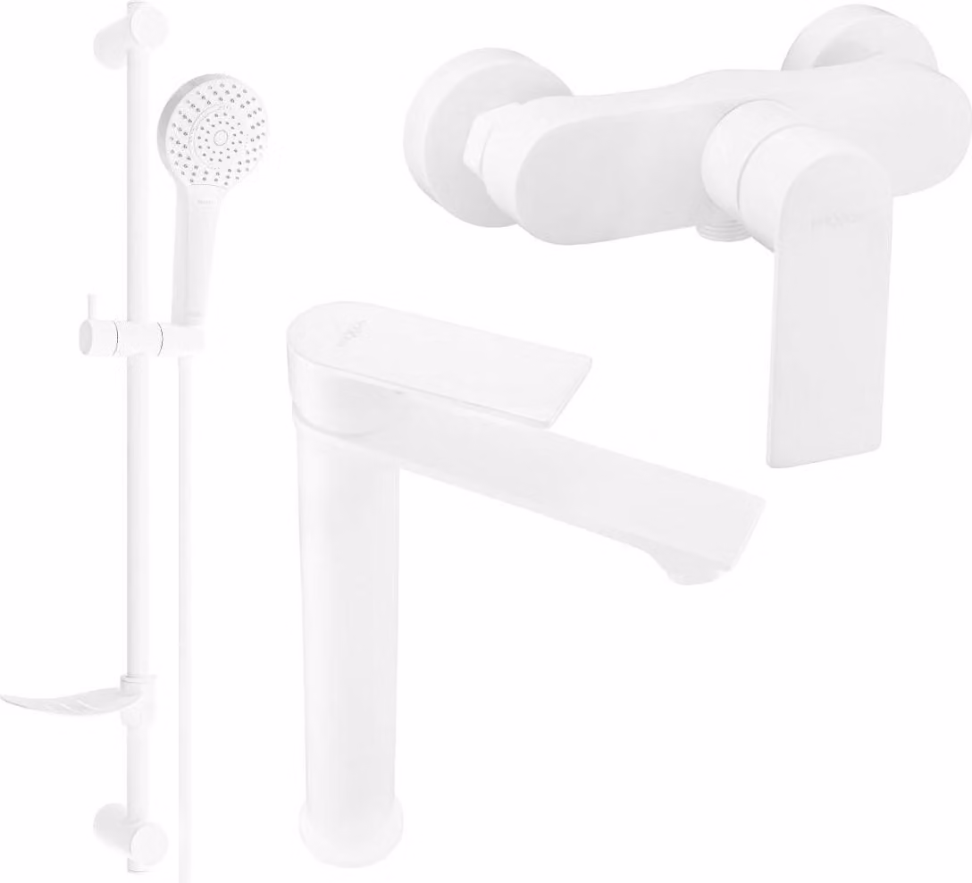 Mexen Royo DF05 set doccia, bianco - 72214DF05-20