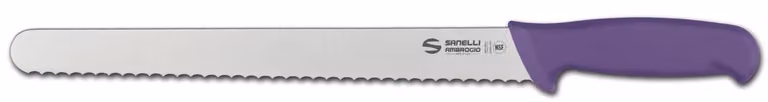 Coltello panettiere cm 28 viola linea Supra di Sanelli Ambrogio