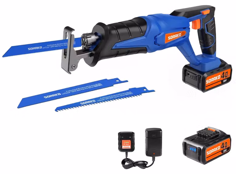 Sega reciproca a batteria - 18V - 72 W - Corsa da 20 mm