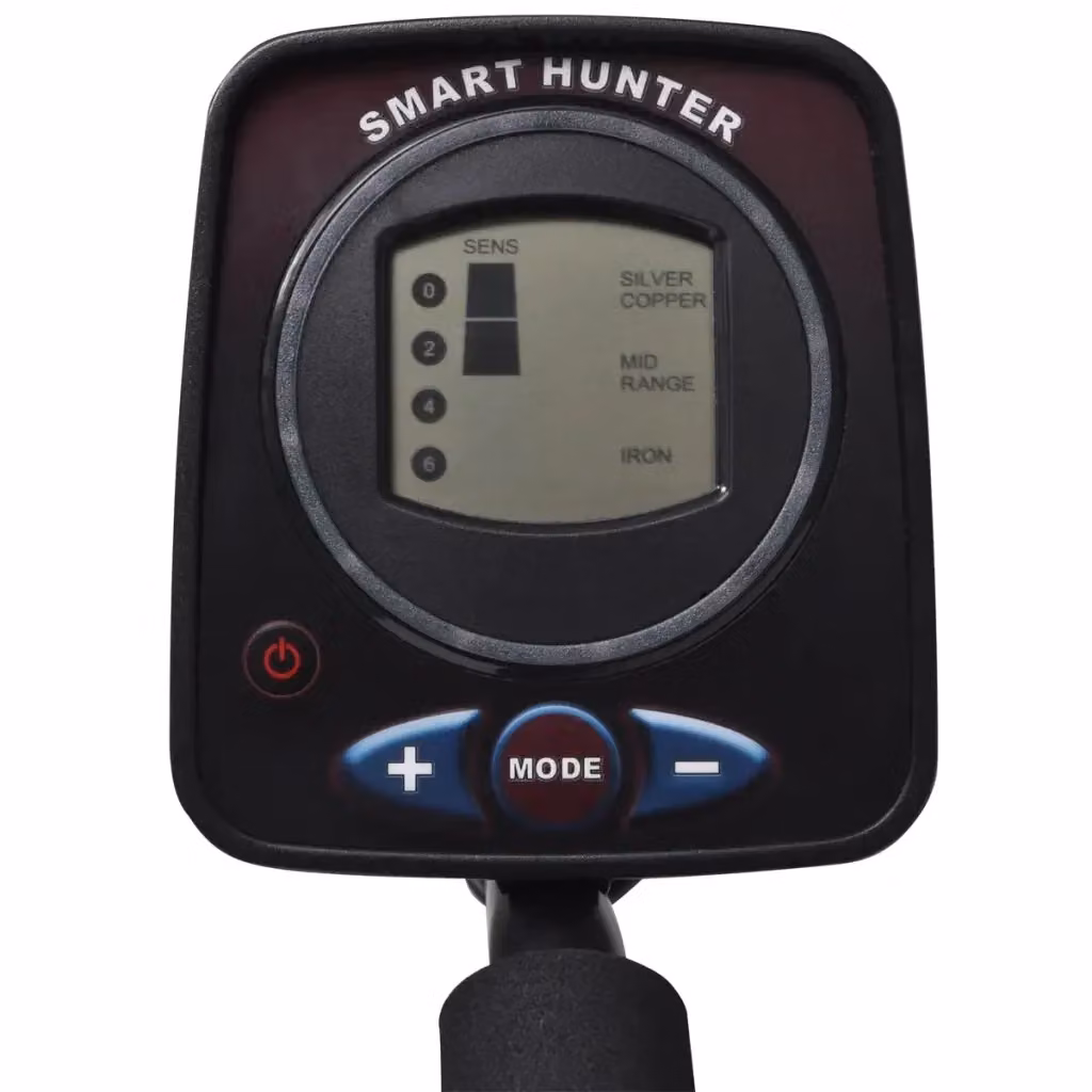 Metal Detector vidaXL Nero con Schermo LCD e Profondità di Ricerca fino a 300 cm – 2