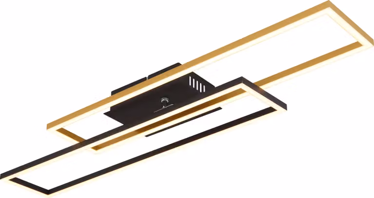 Globo Lighting plafoniera in metallo nero opaco, LED